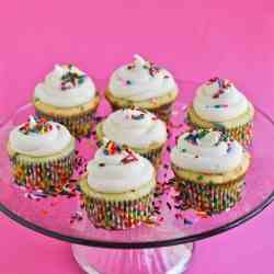 DIY Funfetti Cupcakes with Whipped Vanilla