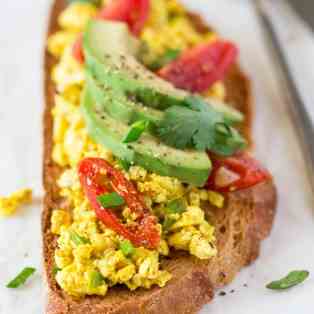 Spicy tofu scramble