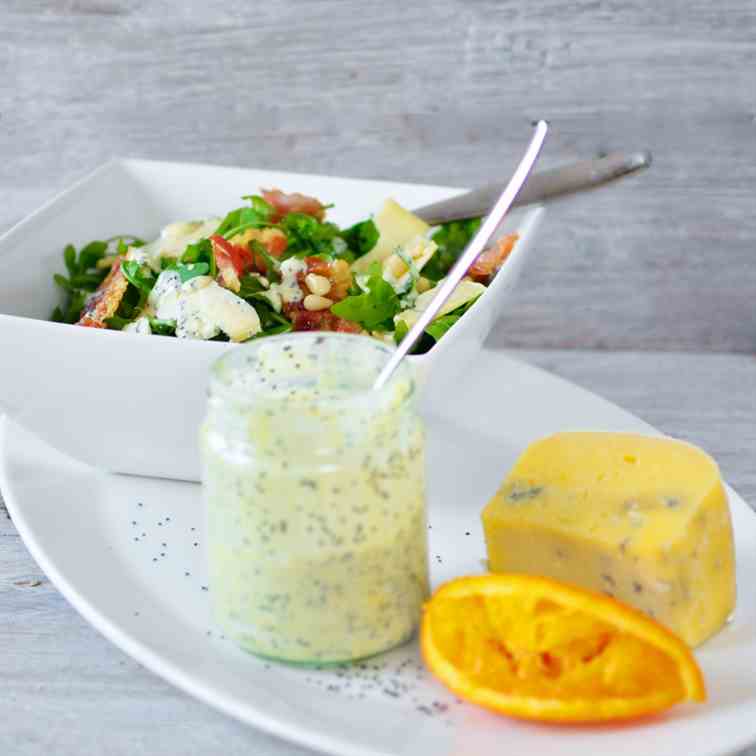 Citrus and poppy seeds dressing