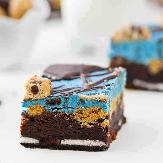 Cookie Monster Brownies