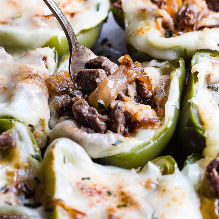 Philly Cheesesteak Stuffed Peppers