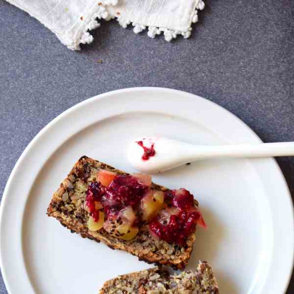 Sugar-free berry - kiwi chia jam