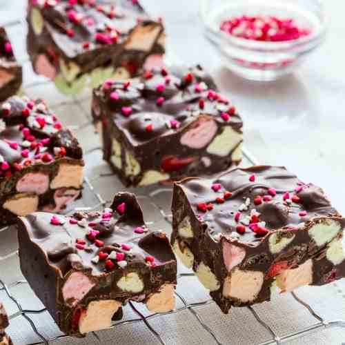 Strawberry Marshmallow Fudge