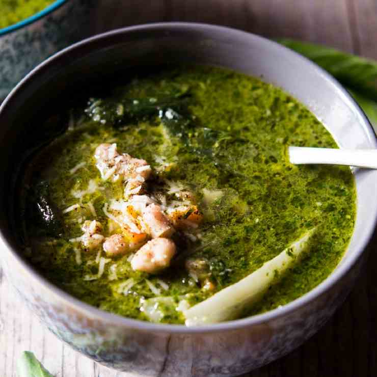 Vibrant Green Soup