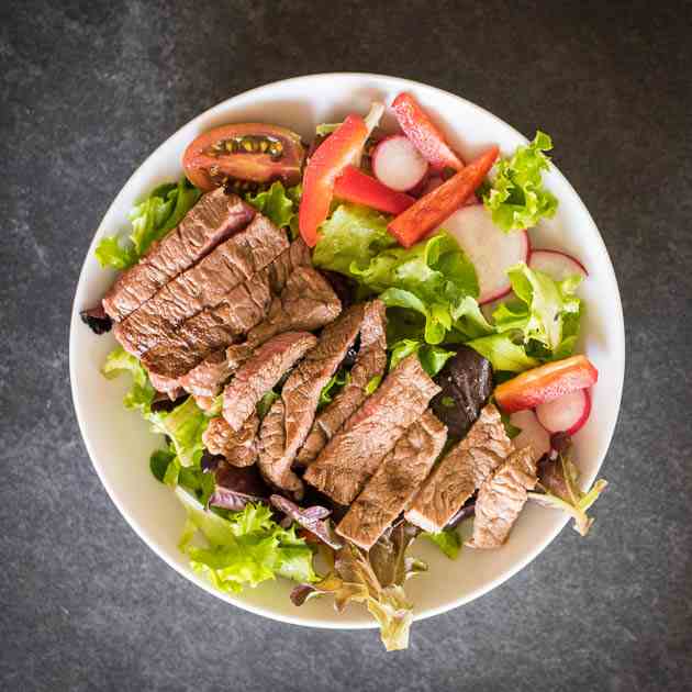 15-Minute Tamari Marinated Steak Salad