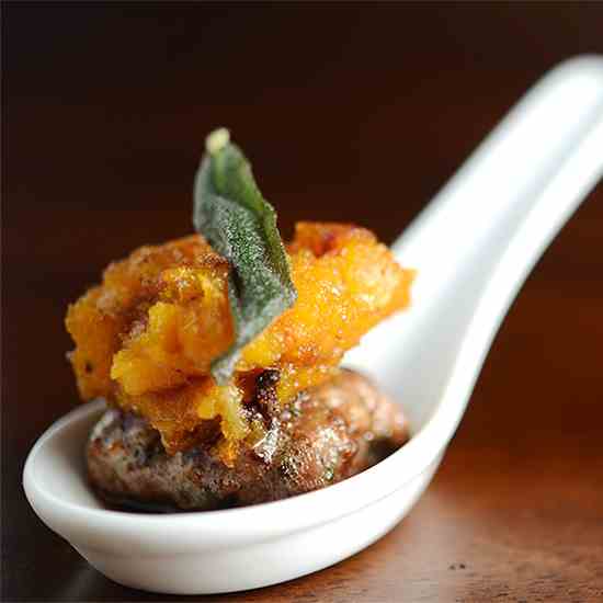 Butternut Squash - Sausage Appetizer