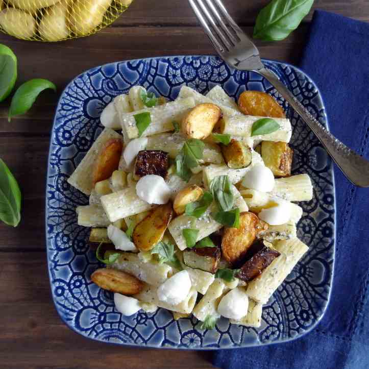 Herbed Pasta with Roasted Zucchini