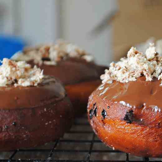 Chocolate Halva Sufganiyot