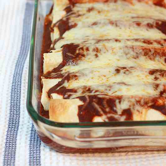 Chicken & Spinach Enchiladas