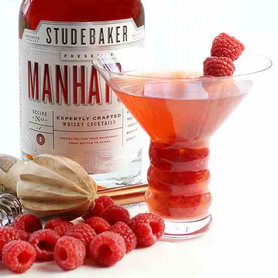 Raspberry Manhattan