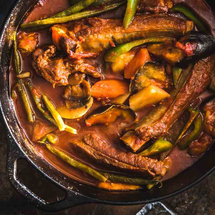 Northern Vegetable Stew with Pork