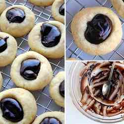 Orange and Chocolate Thumbprint Cookies