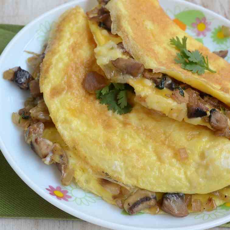 Mushroom Omelette Recipe