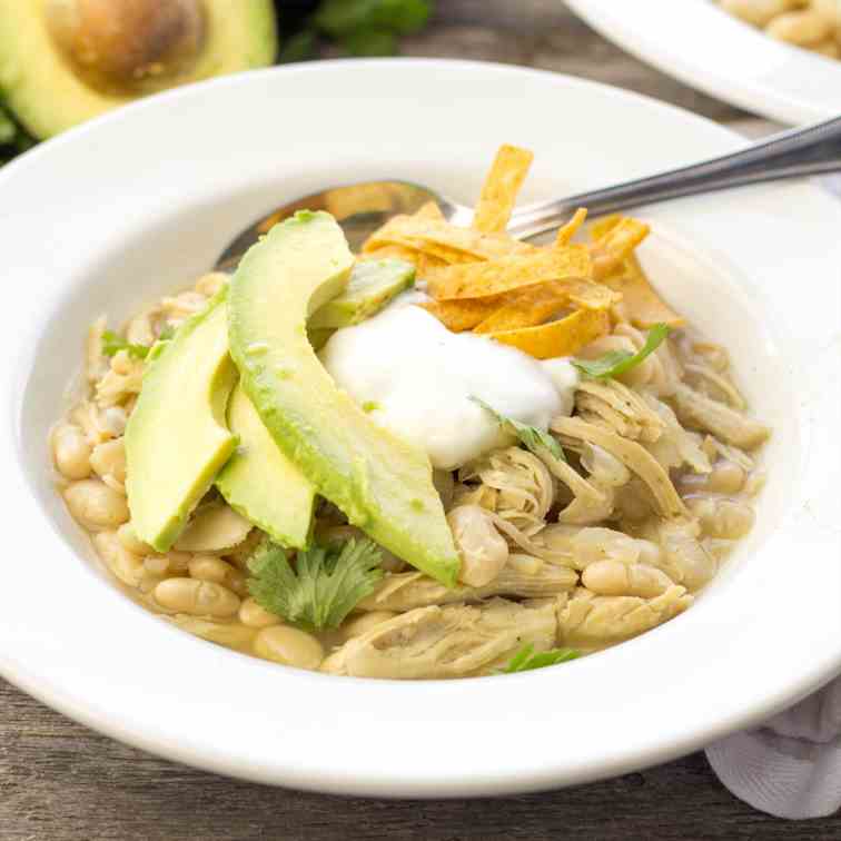 Crockpot White Chicken Chili