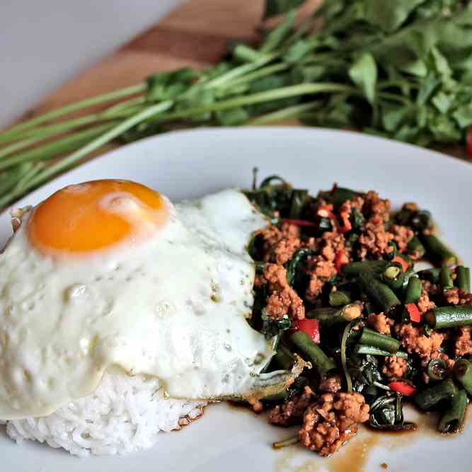 Thai Holy Basil with Minced Meat