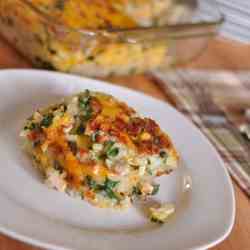 Turkey Rice Casserole with Spinach