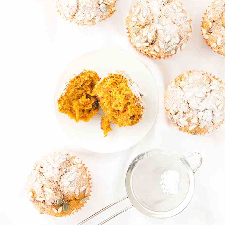 Easy blender pumpkin muffins