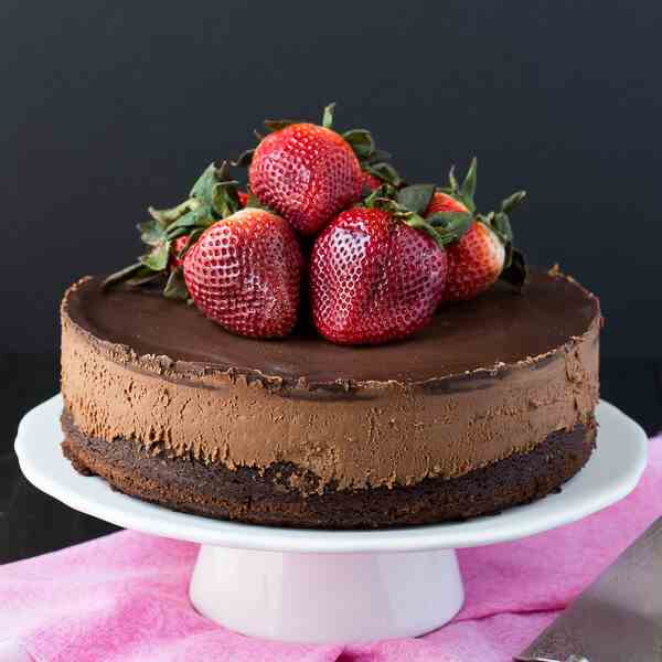 Triple Chocolate Mousse Cake 