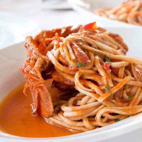 Italian Pasta with crabs