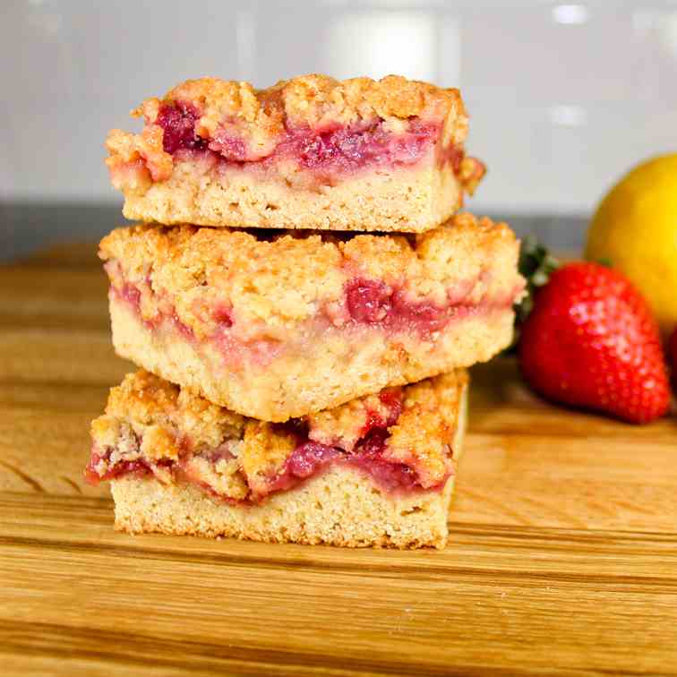 Strawberry Jam Crumb Bars