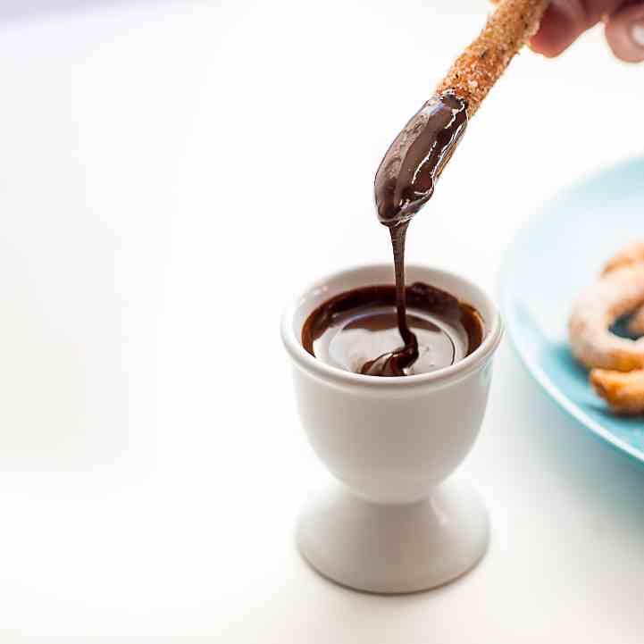 Churros with Cinnamon Cardamom Sugar and D