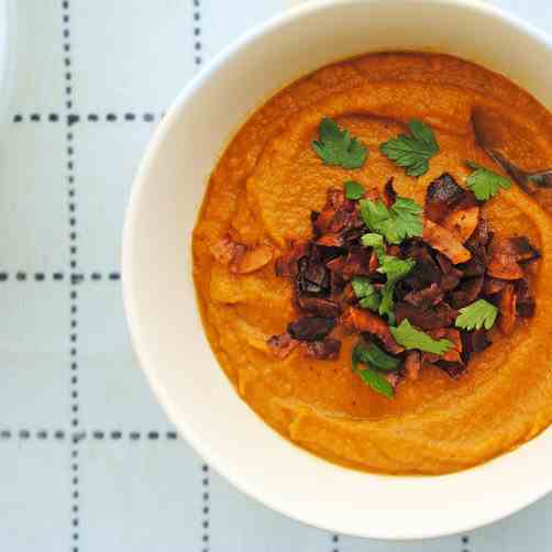 Roasted Sweet Potato - Coconut Soup