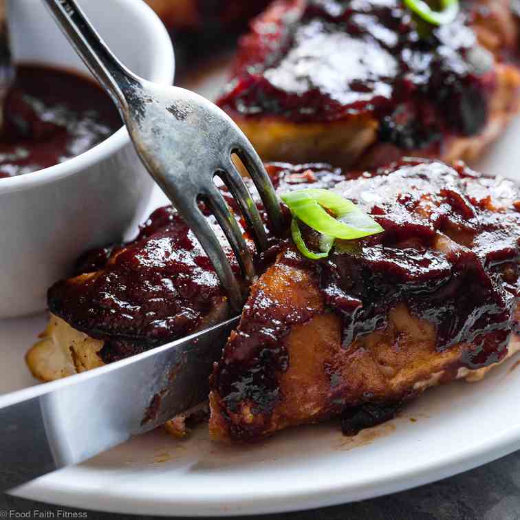 Bacon Wrapped Sticky Chicken