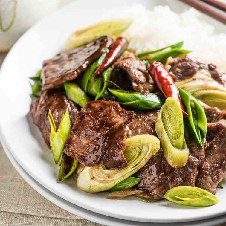 Scallion Beef Stir Fry