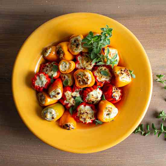 Ricotta Stuffed Mini Peppers