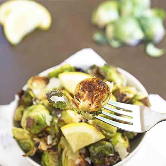 Roasted Garlic Brussels Sprouts 
