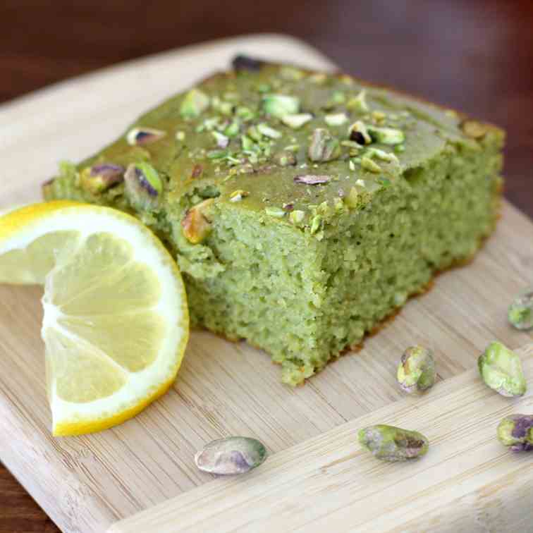 Pistachio Energy Bars + Citrus Glaze