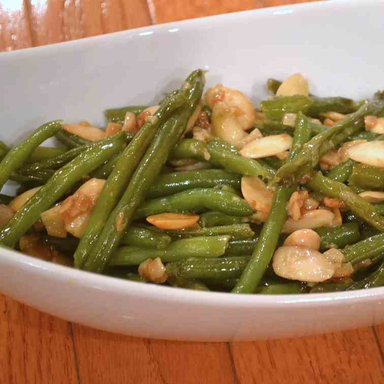 Garlic Almond Green Beans