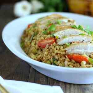 Roasted Chicken With Farro