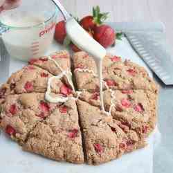 Whole Wheat Strawberry and Cream Scones