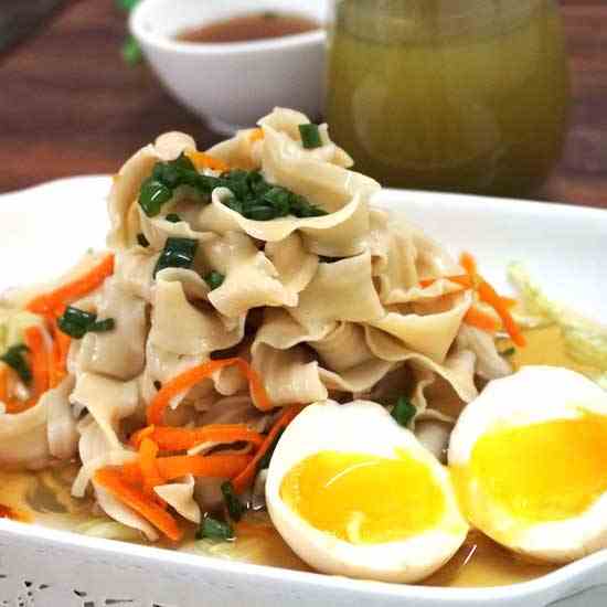 Japanese Cold Noodle with Soft Boil Egg