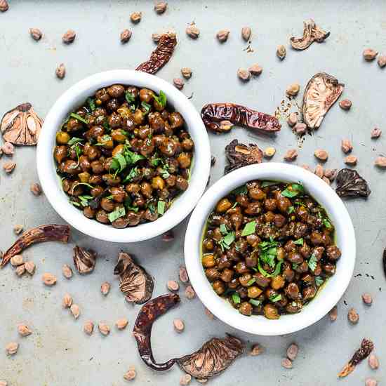 Spiced Red Chickpeas with Jaggery