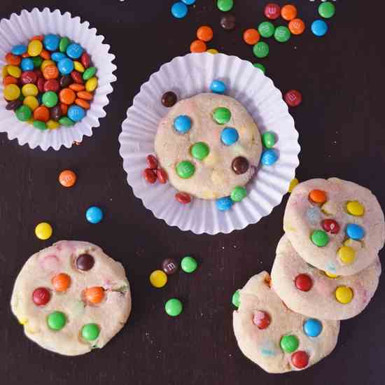 Mini M&M Cookies