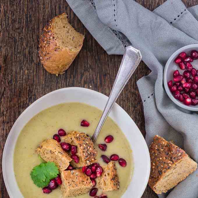 Coconut, Parsnip and Apple Soup Partnered 