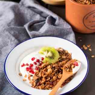 Low-fat apple granola