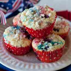 4th of July Muffins