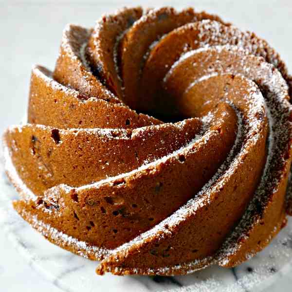 Applesauce Cranberry Bundt Cake