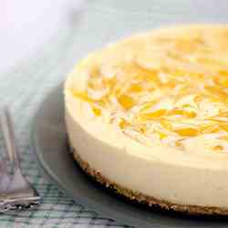 Mango & White Chocolate Cheesecake