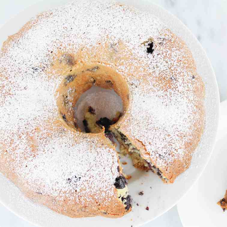 Blueberry Buttermilk Bundt Cake