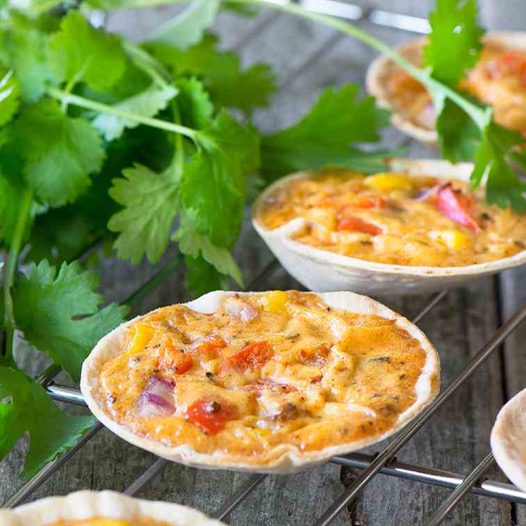 Cajun Tortilla Mini Quiches