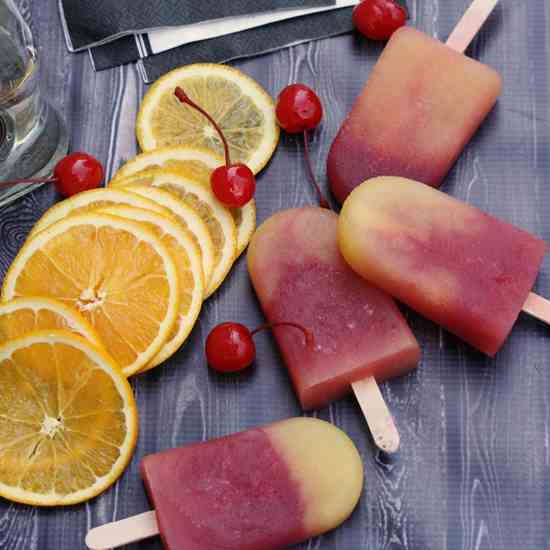 Tequila Sunrise Ice Pops