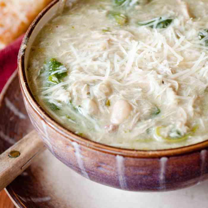 Pesto Chicken Soup