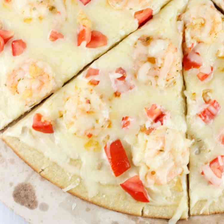 Shrimp Alfredo Pizza