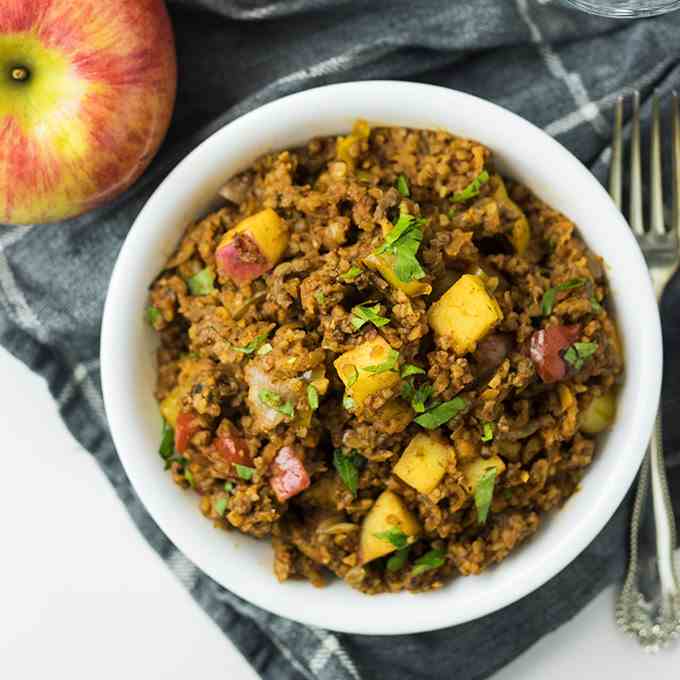 Apple Bulgur Pilaf