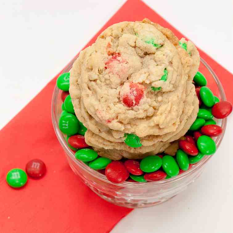 M&M Krispie Cookies