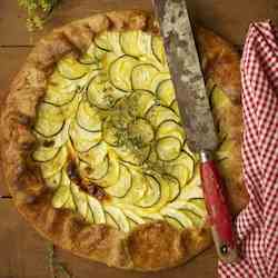 Vegetable Galette with Ricotta Cheese Fill